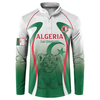 Algeria Rugby Custom Button Sweatshirt Go Lion Cubs