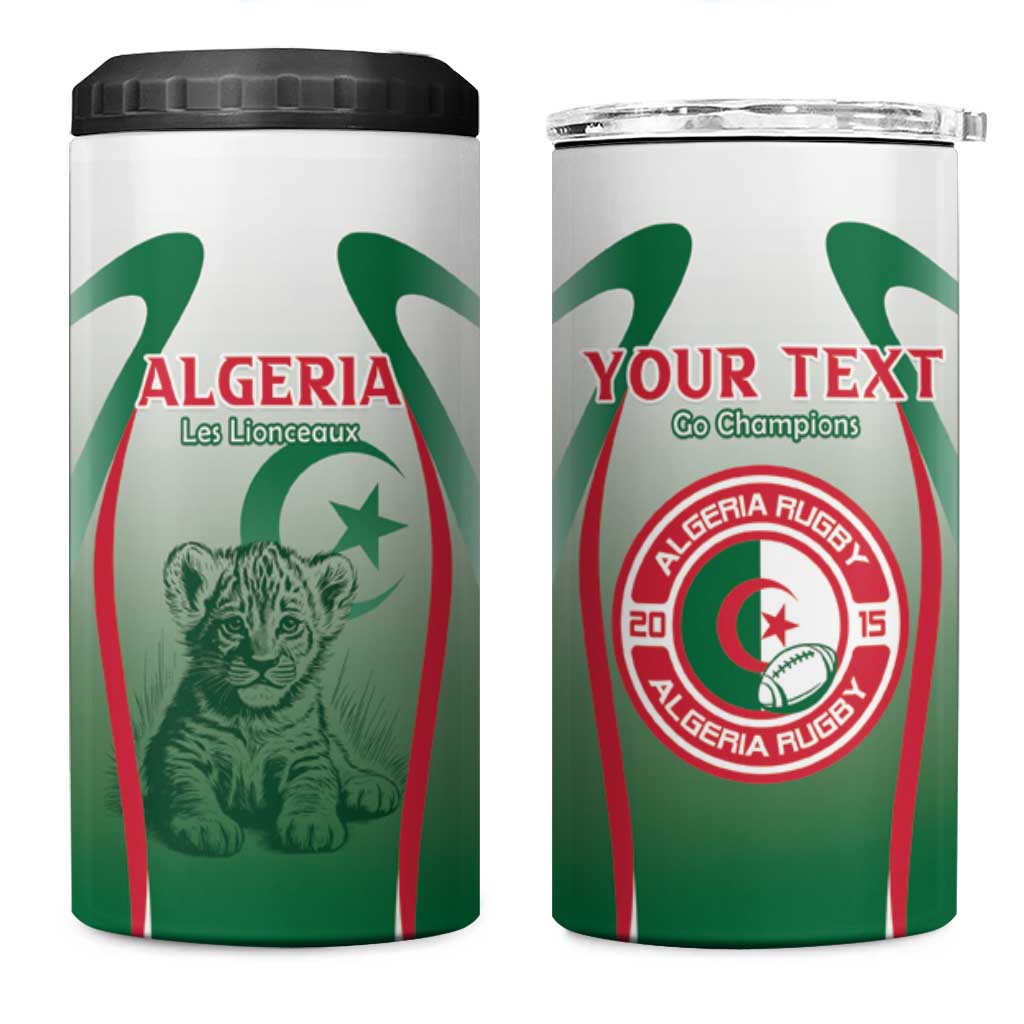 Algeria Rugby Custom 4 in 1 Can Cooler Tumbler Go Lion Cubs