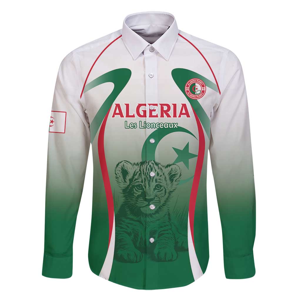 Algeria Rugby Custom Family Matching Long Sleeve Bodycon Dress and Hawaiian Shirt Go Lion Cubs