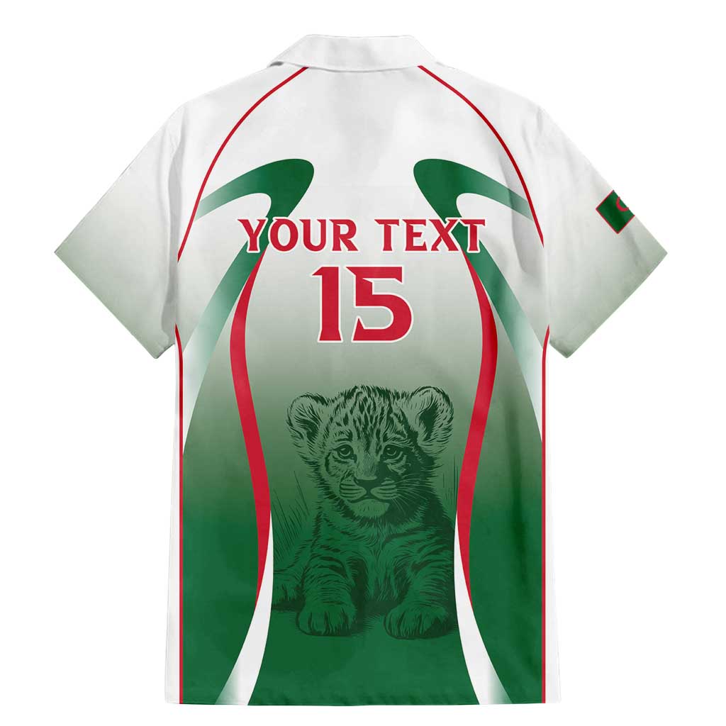 Algeria Rugby Custom Family Matching Mermaid Dress and Hawaiian Shirt Go Lion Cubs