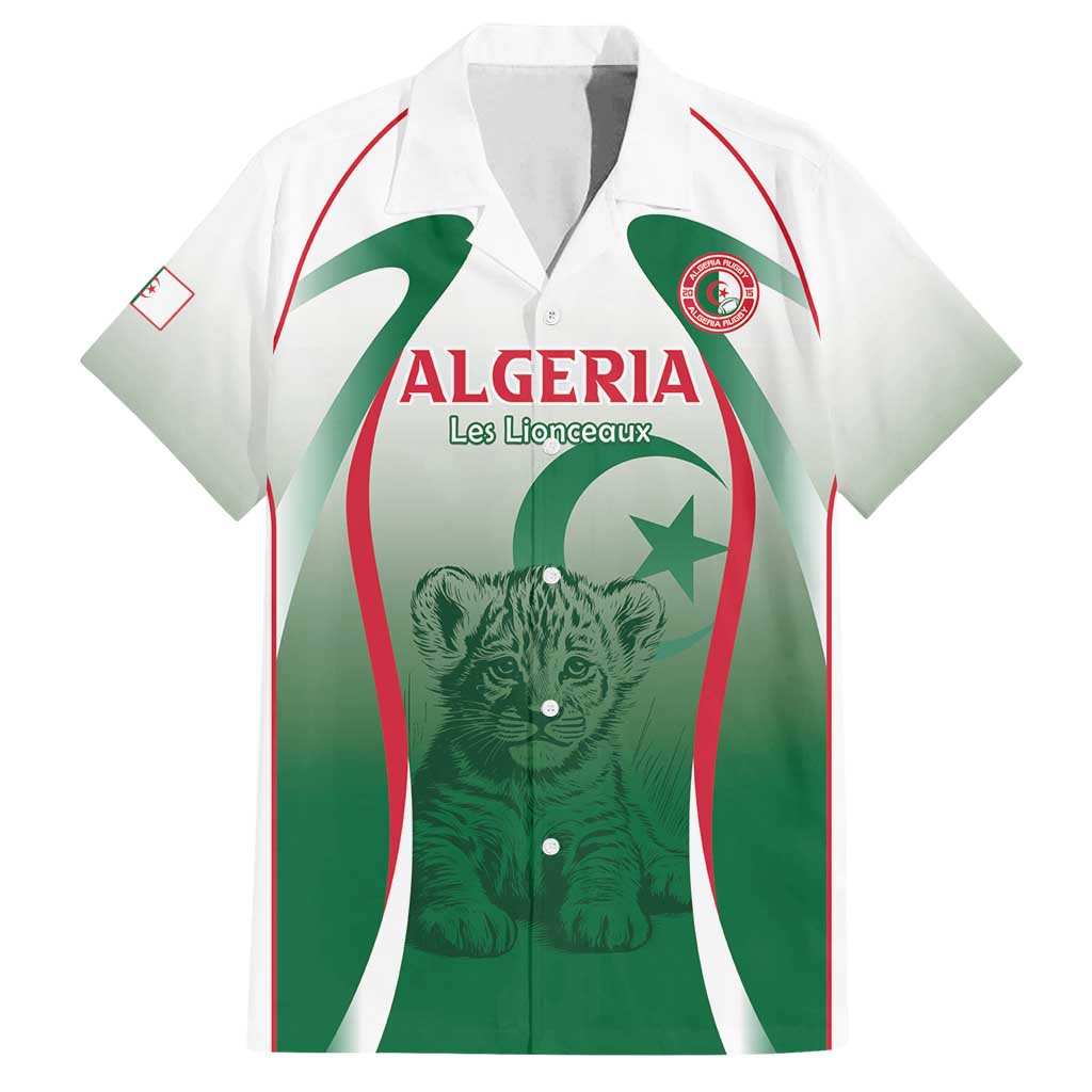 Algeria Rugby Custom Family Matching Off Shoulder Maxi Dress and Hawaiian Shirt Go Lion Cubs