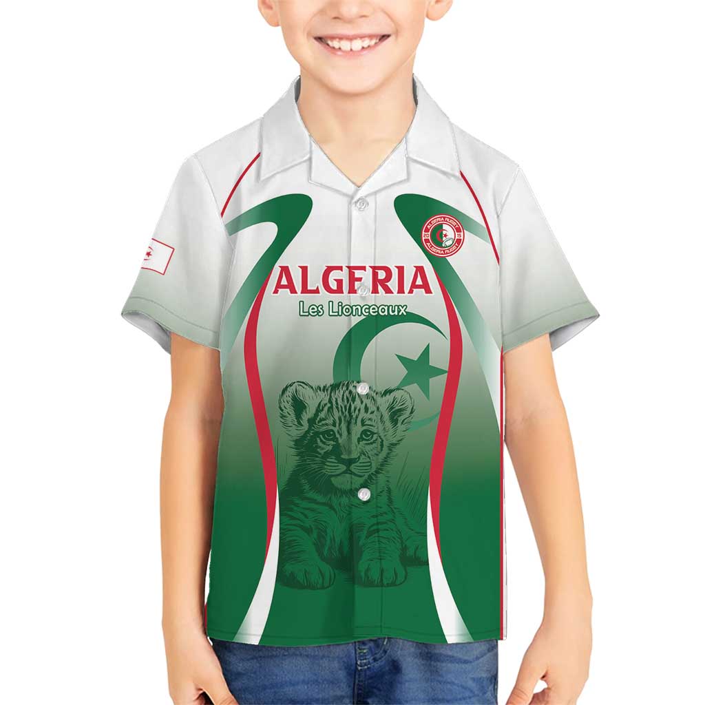 Algeria Rugby Custom Family Matching Puletasi and Hawaiian Shirt Go Lion Cubs