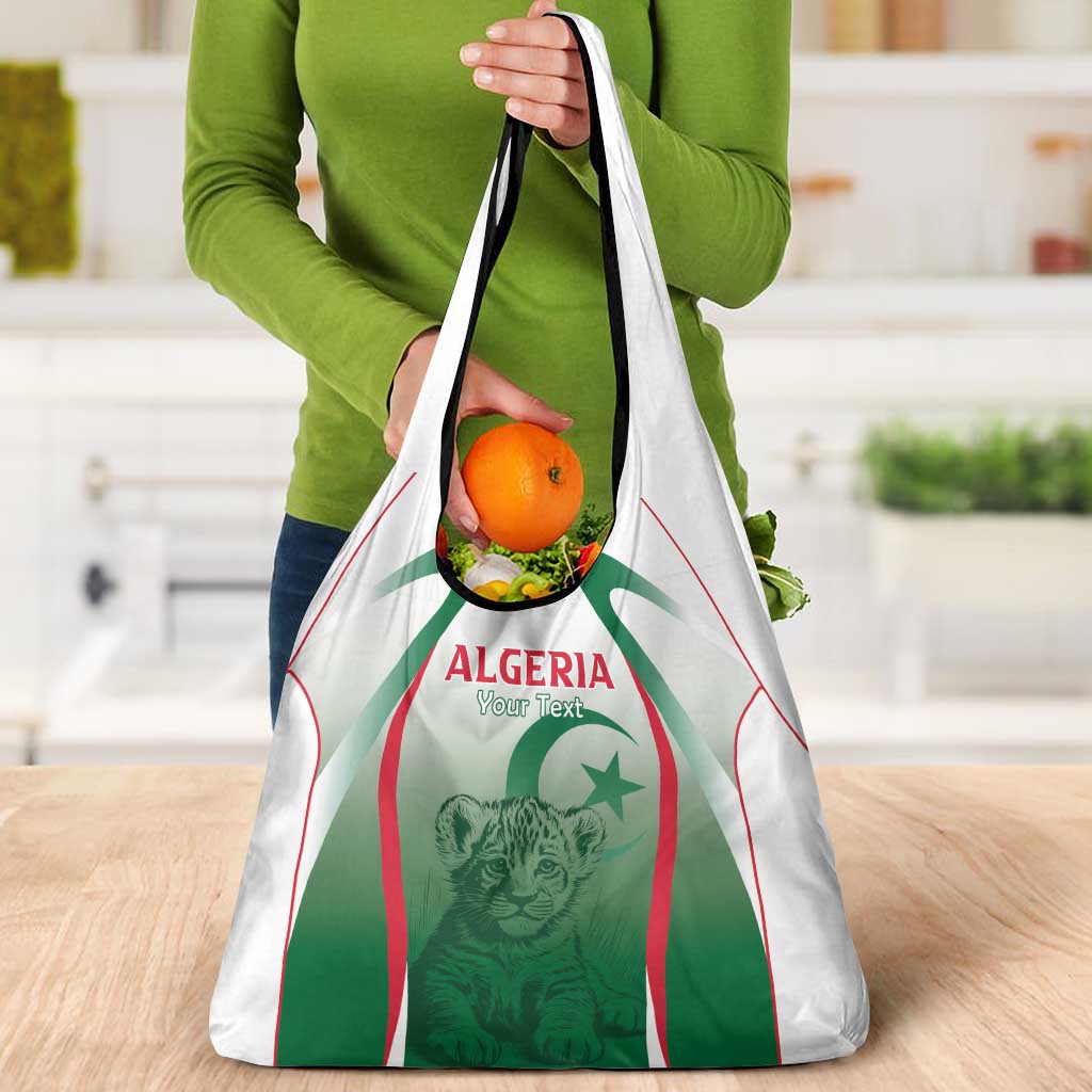 Algeria Rugby Custom Grocery Bag Go Lion Cubs