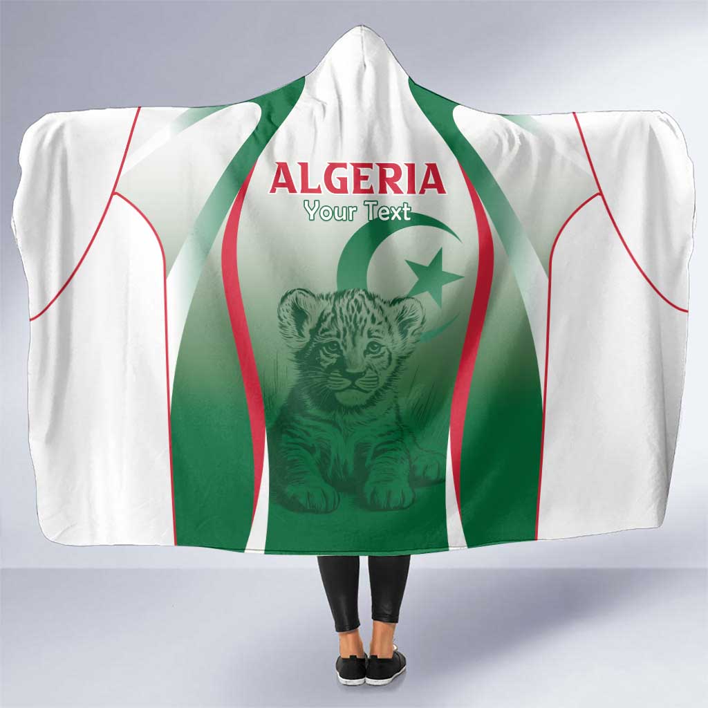 Algeria Rugby Custom Hooded Blanket Go Lion Cubs