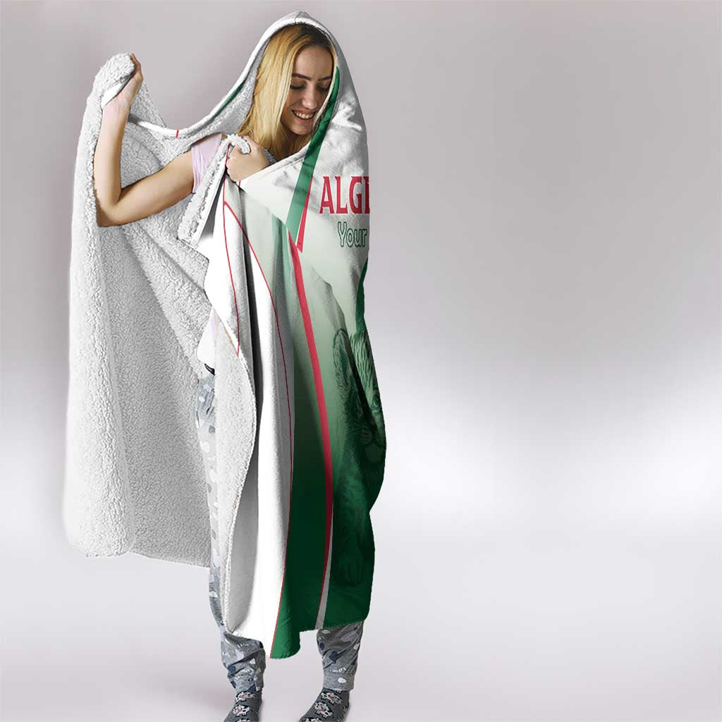 Algeria Rugby Custom Hooded Blanket Go Lion Cubs