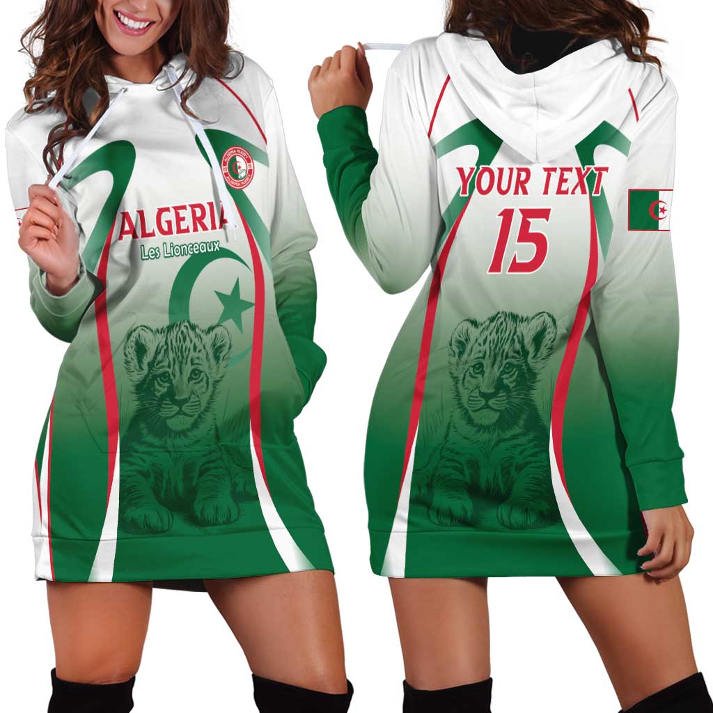 Algeria Rugby Custom Hoodie Dress Go Lion Cubs