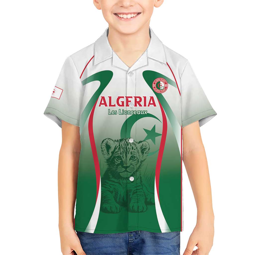 Algeria Rugby Custom Kid Hawaiian Shirt Go Lion Cubs