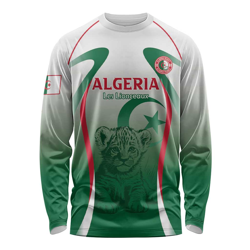 Algeria Rugby Custom Long Sleeve Shirt Go Lion Cubs