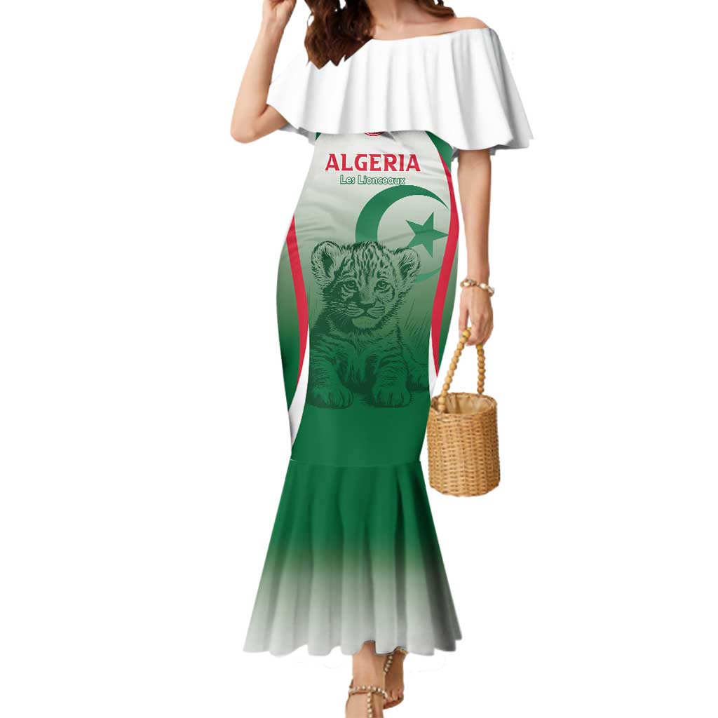 Algeria Rugby Custom Mermaid Dress Go Lion Cubs