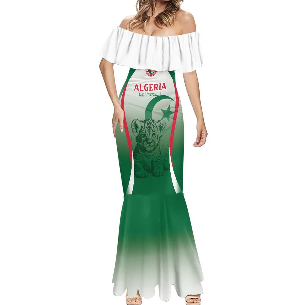 Algeria Rugby Custom Mermaid Dress Go Lion Cubs