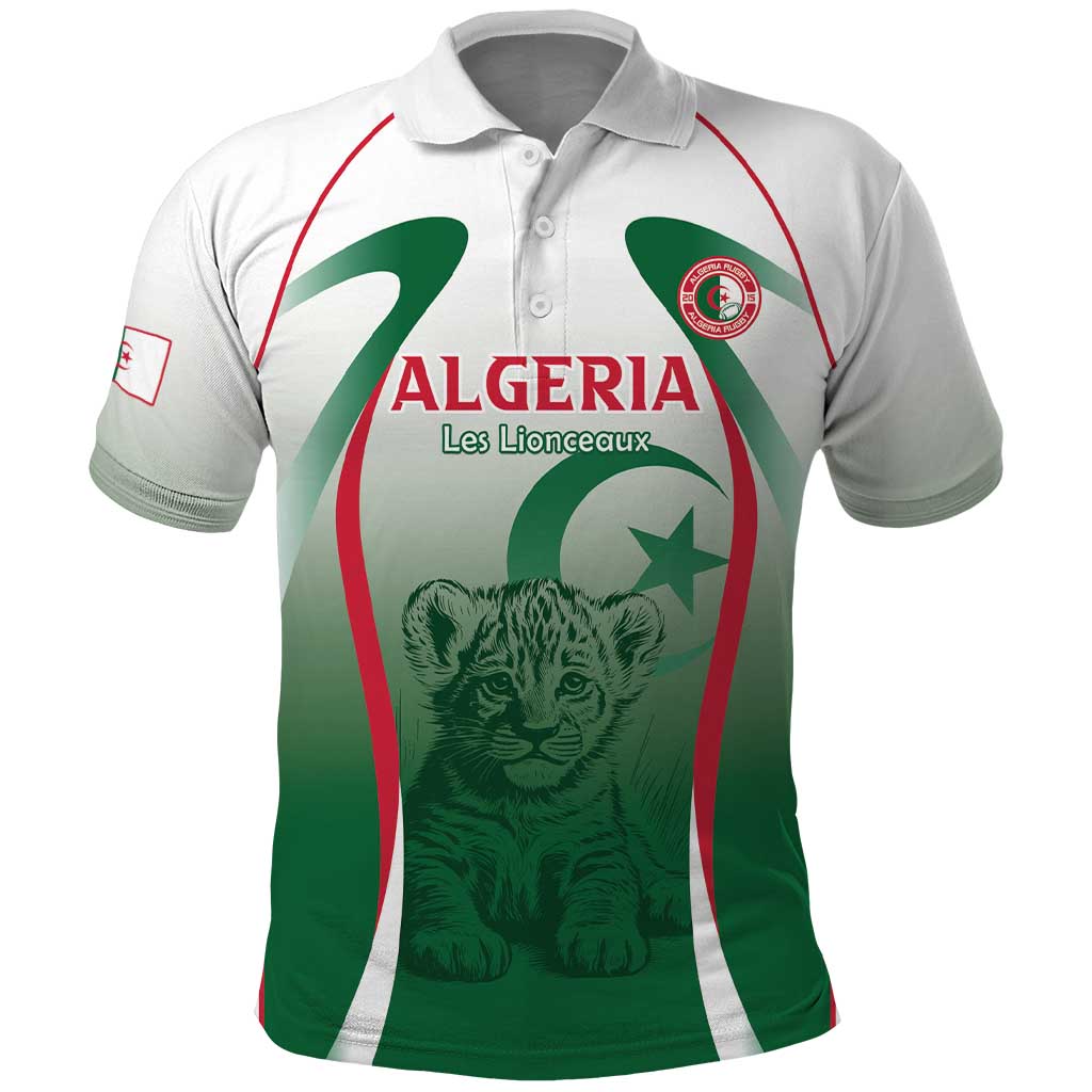 Algeria Rugby Custom Polo Shirt Go Lion Cubs