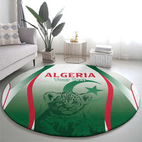 Algeria Rugby Custom Round Carpet Go Lion Cubs