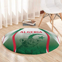 Algeria Rugby Custom Round Carpet Go Lion Cubs
