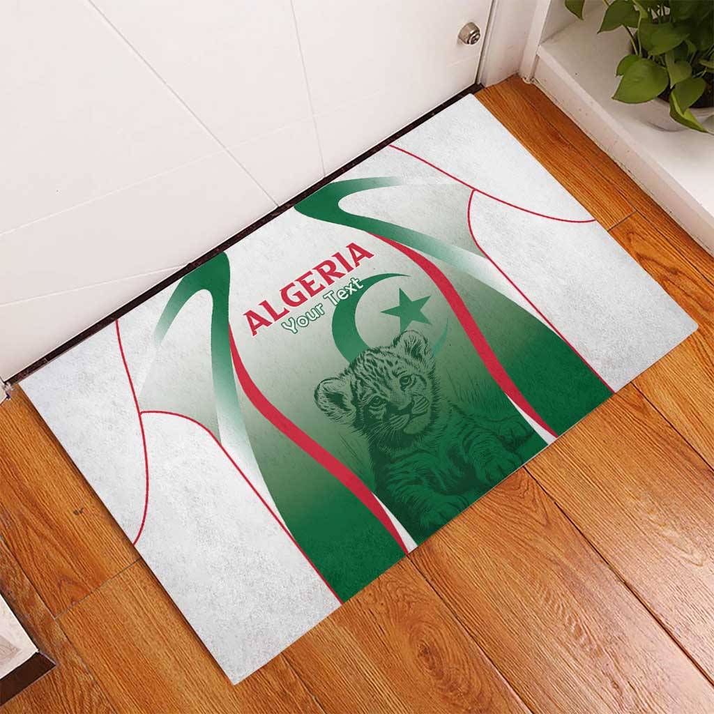 Algeria Rugby Custom Rubber Doormat Go Lion Cubs