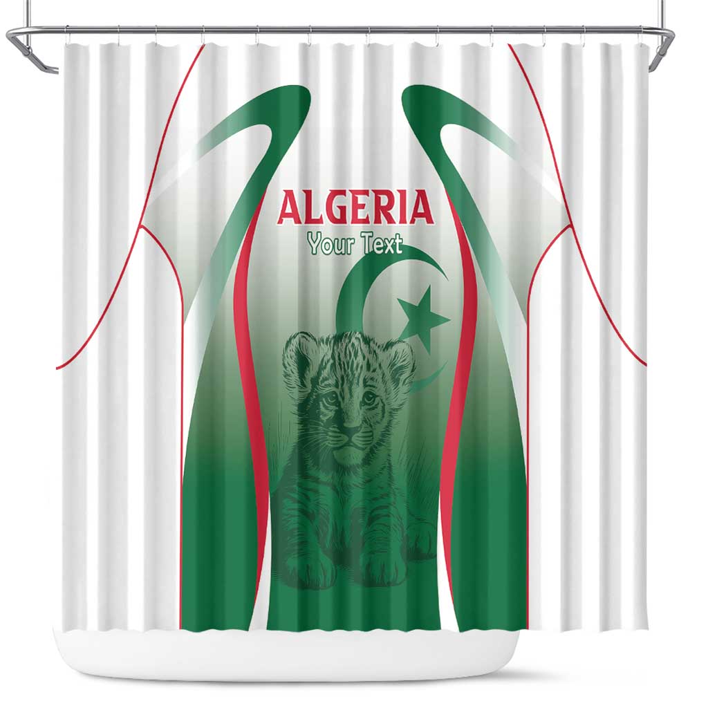 Algeria Rugby Custom Shower Curtain Go Lion Cubs