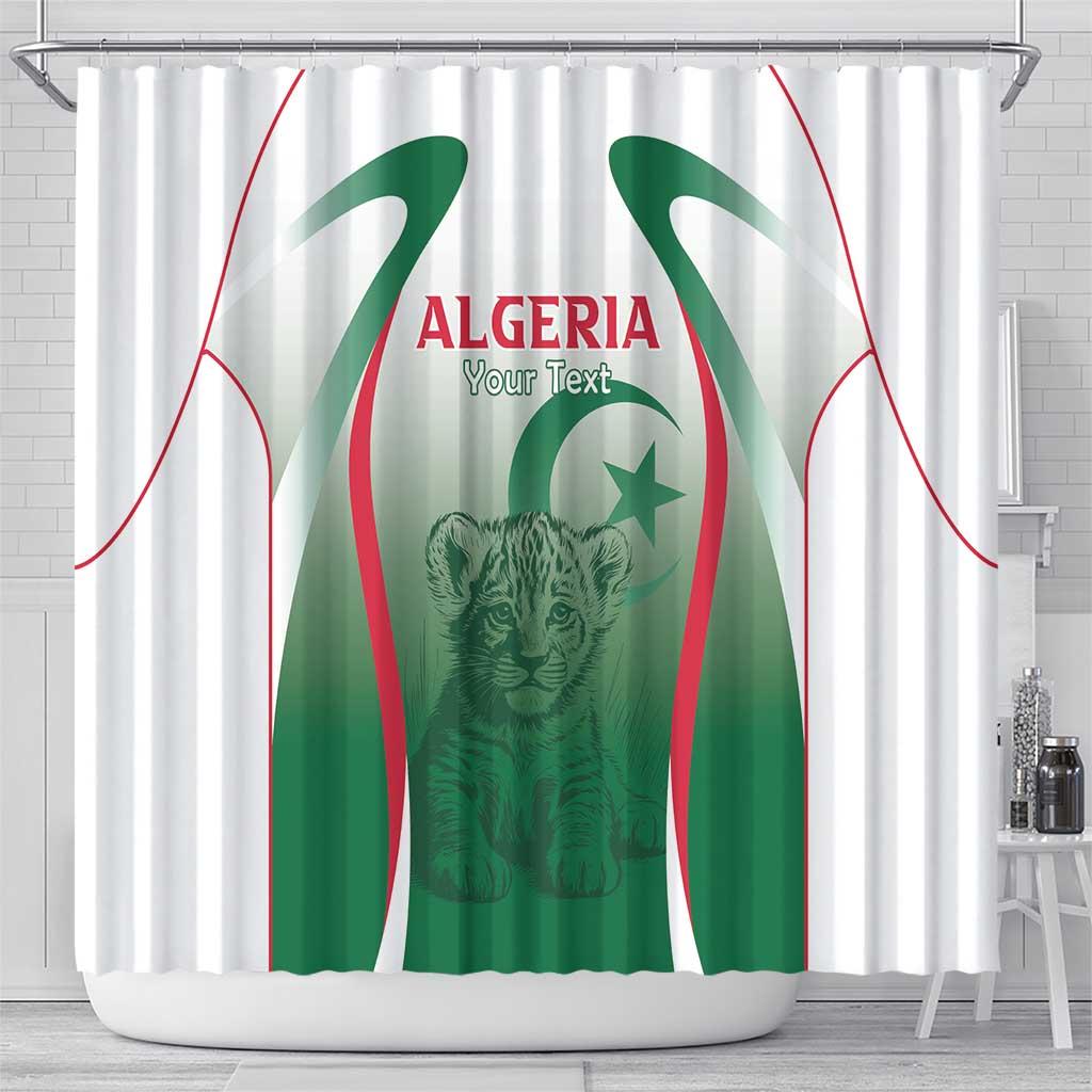Algeria Rugby Custom Shower Curtain Go Lion Cubs
