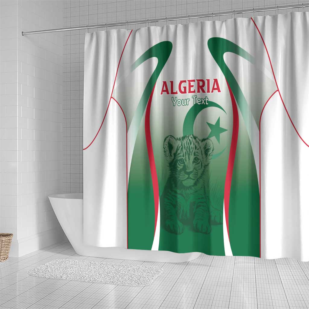 Algeria Rugby Custom Shower Curtain Go Lion Cubs