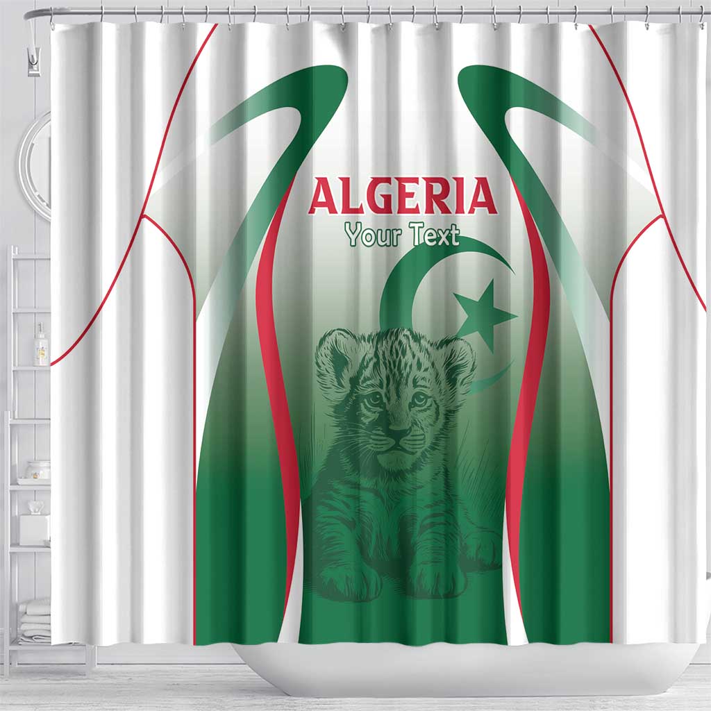 Algeria Rugby Custom Shower Curtain Go Lion Cubs