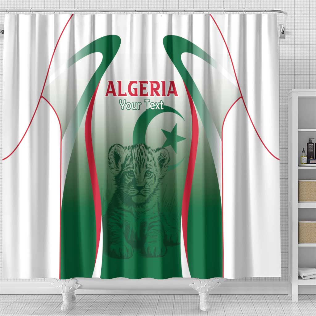 Algeria Rugby Custom Shower Curtain Go Lion Cubs