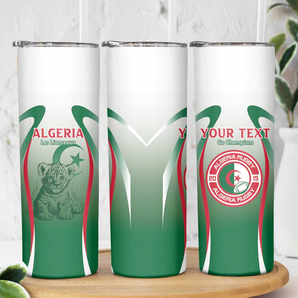 Algeria Rugby Custom Skinny Tumbler Go Lion Cubs