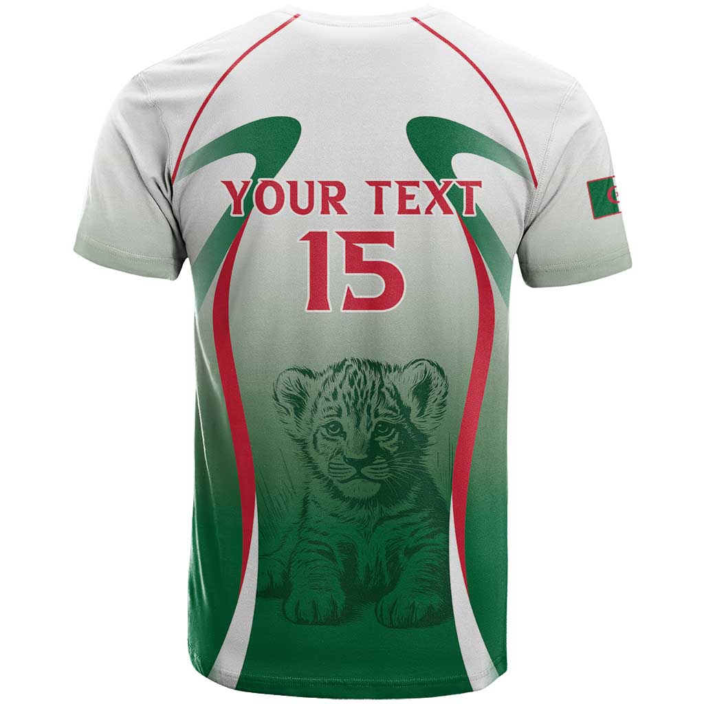 Algeria Rugby Custom T Shirt Go Lion Cubs