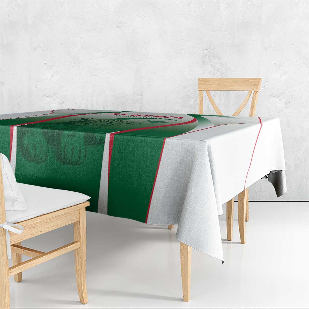 Algeria Rugby Custom Tablecloth Go Lion Cubs