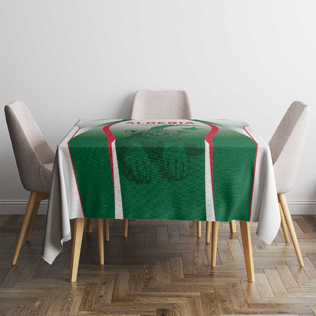 Algeria Rugby Custom Tablecloth Go Lion Cubs