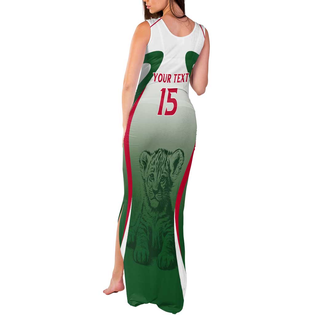 Algeria Rugby Custom Tank Maxi Dress Go Lion Cubs
