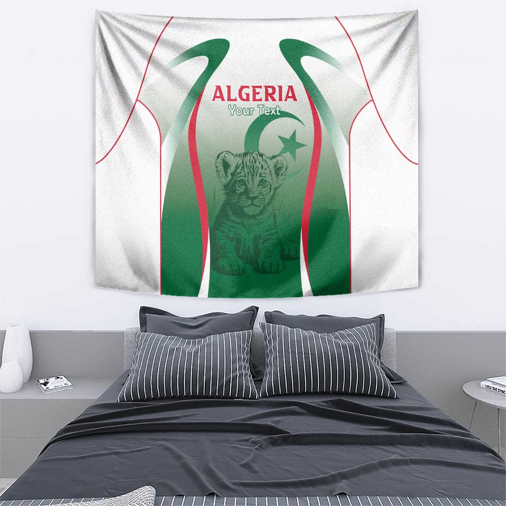 Algeria Rugby Custom Tapestry Go Lion Cubs