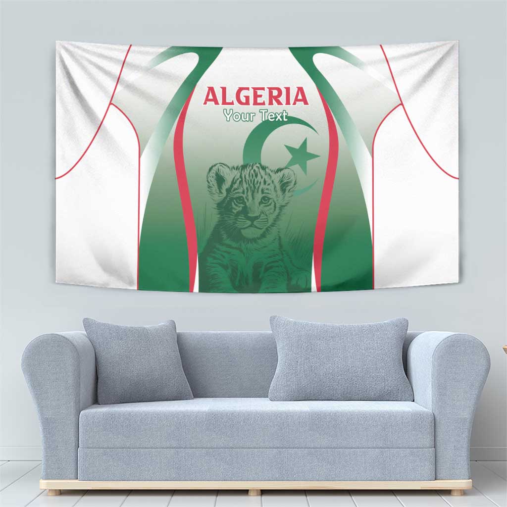Algeria Rugby Custom Tapestry Go Lion Cubs