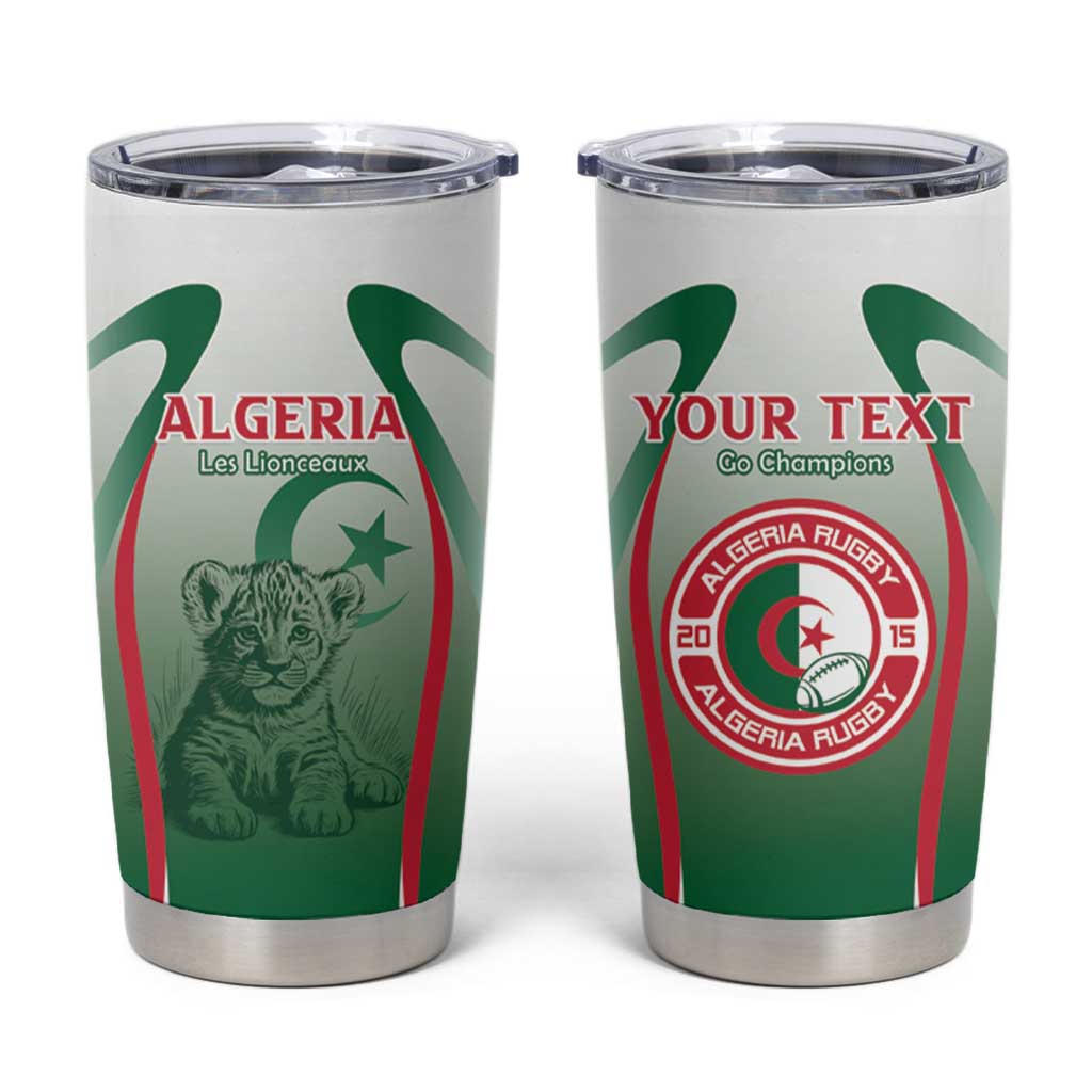 Algeria Rugby Custom Tumbler Cup Go Lion Cubs