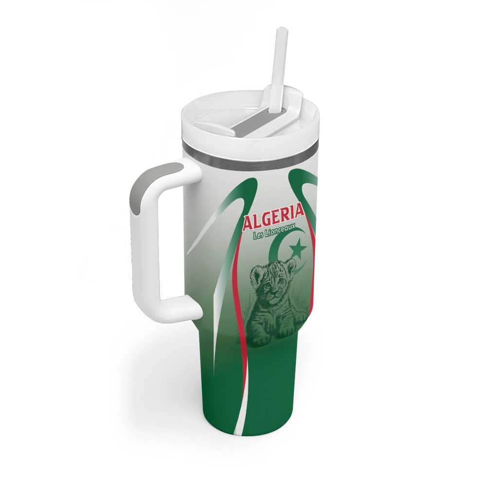 Algeria Rugby Custom Tumbler With Handle Go Lion Cubs