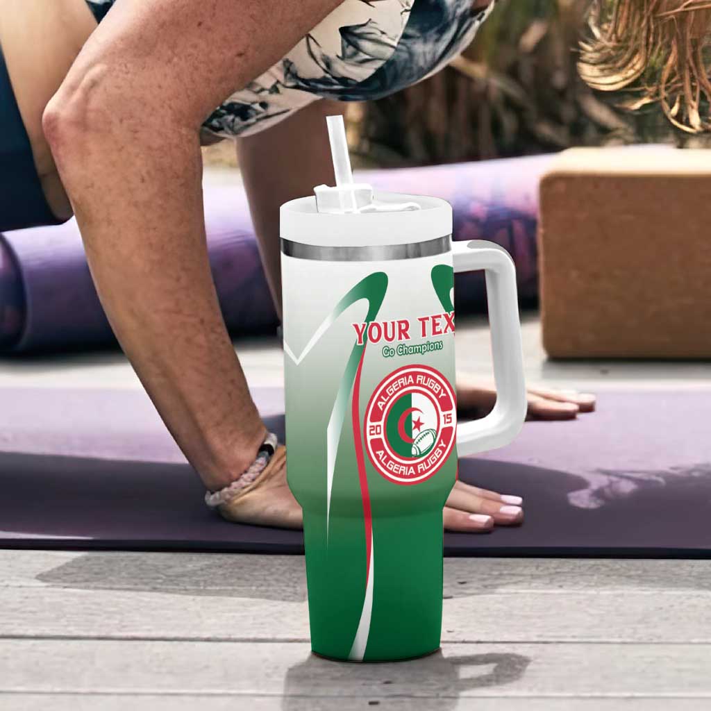 Algeria Rugby Custom Tumbler With Handle Go Lion Cubs