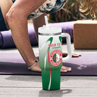 Algeria Rugby Custom Tumbler With Handle Go Lion Cubs