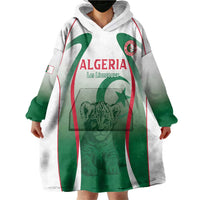 Algeria Rugby Custom Wearable Blanket Hoodie Go Lion Cubs