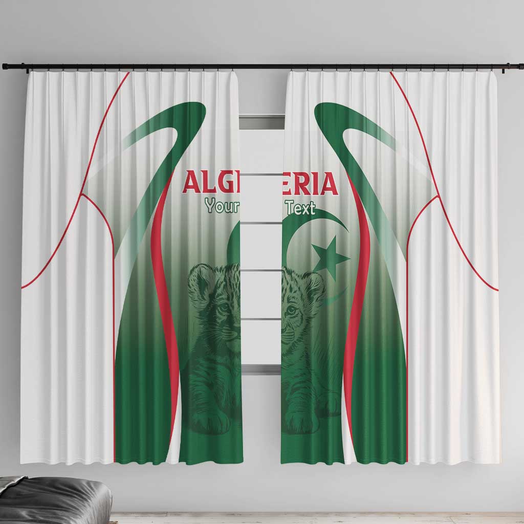 Algeria Rugby Custom Window Curtain Go Lion Cubs