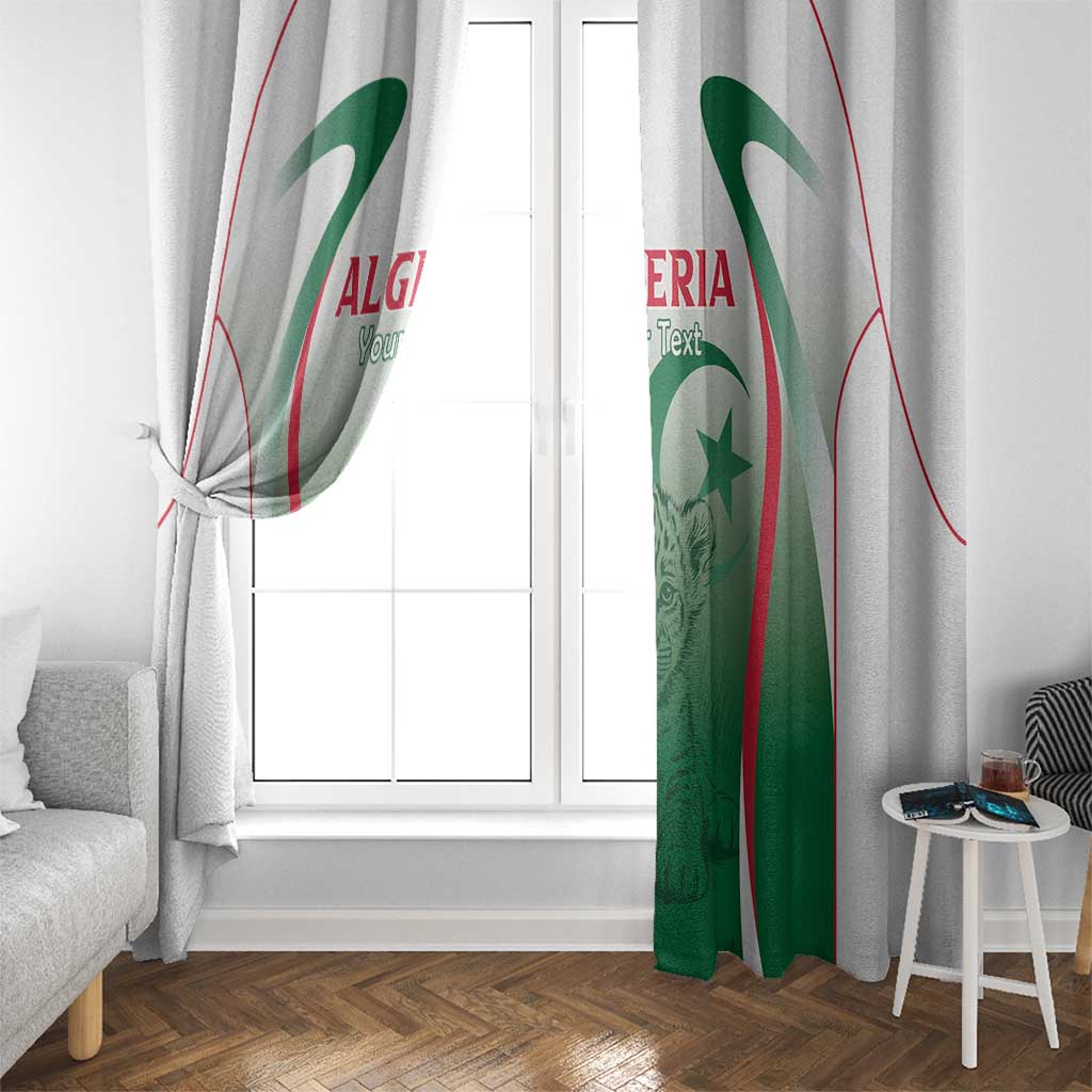 Algeria Rugby Custom Window Curtain Go Lion Cubs