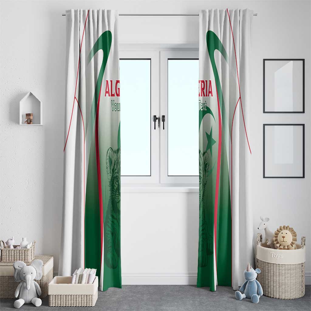 Algeria Rugby Custom Window Curtain Go Lion Cubs