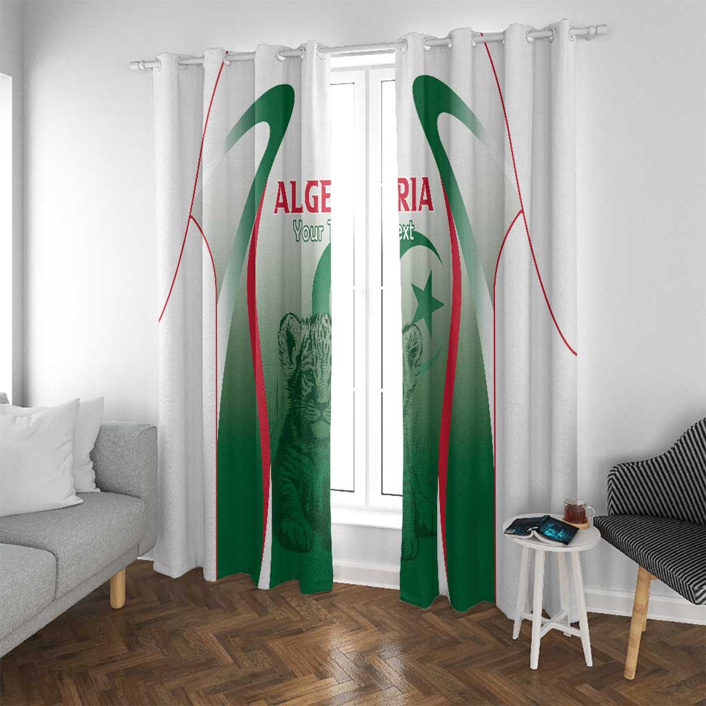 Algeria Rugby Custom Window Curtain Go Lion Cubs