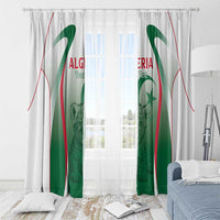 Algeria Rugby Custom Window Curtain Go Lion Cubs
