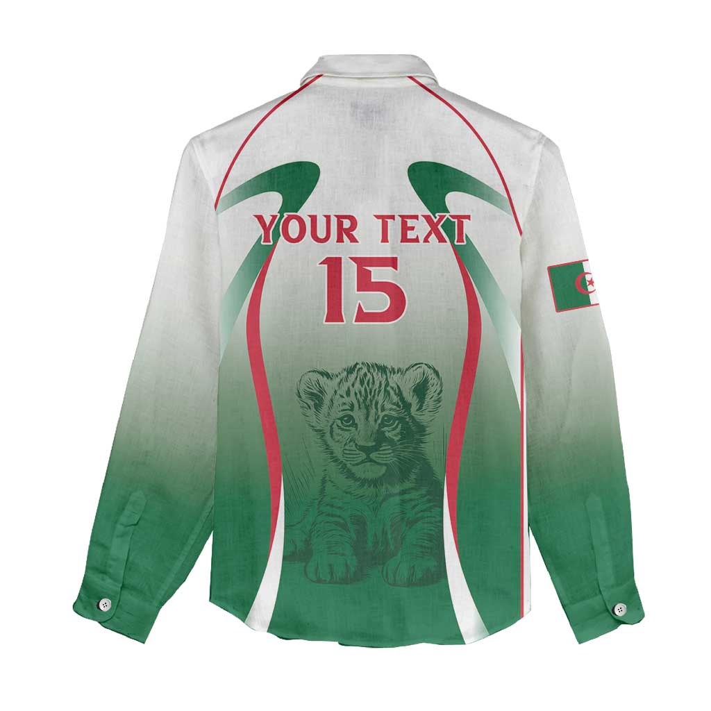Algeria Rugby Custom Women Casual Shirt Go Lion Cubs