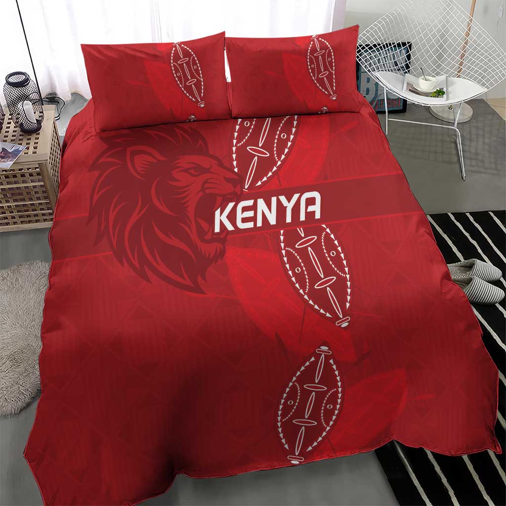 Kenya Rugby Bedding Set Go Champions Simbas - Red Color