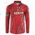 Kenya Rugby Custom Button Sweatshirt Go Champions Simbas - Red Color