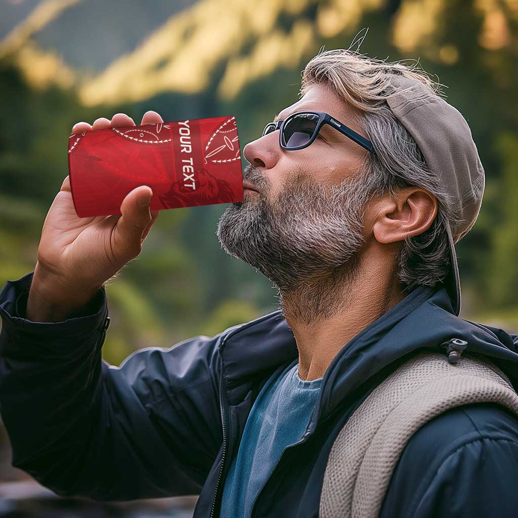 Kenya Rugby Custom 4 in 1 Can Cooler Tumbler Go Champions Simbas - Red Color