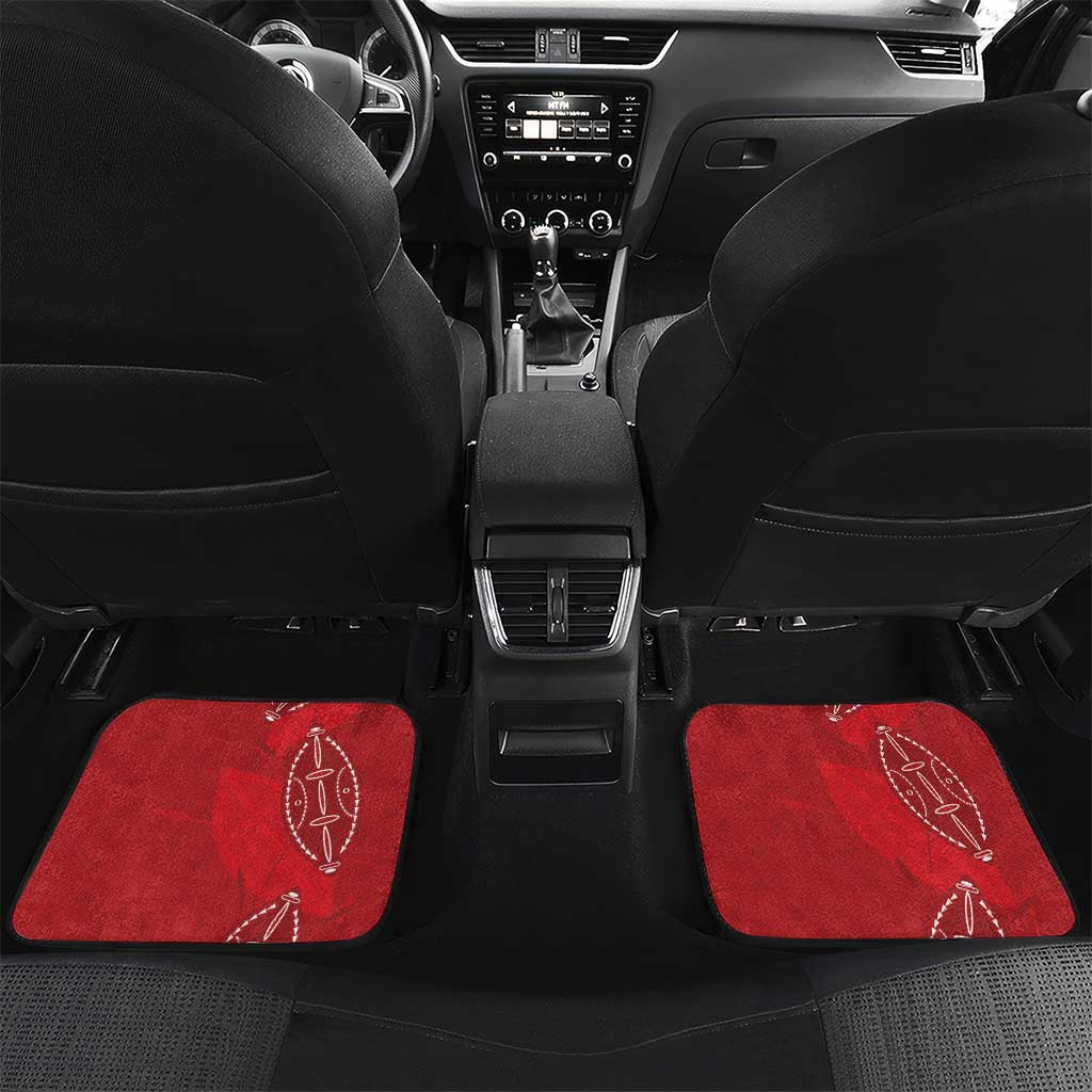 Kenya Rugby Car Mats Go Champions Simbas - Red Color