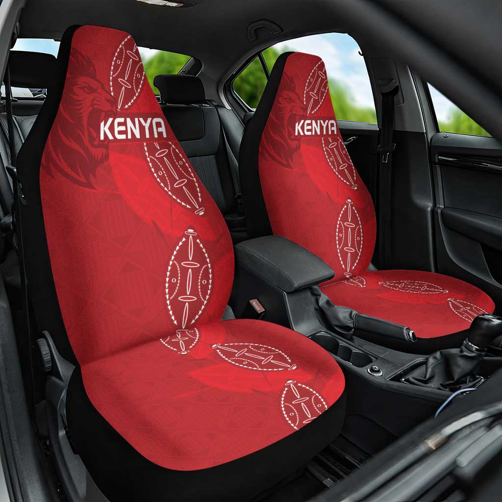 Kenya Rugby Car Seat Cover Go Champions Simbas - Red Color