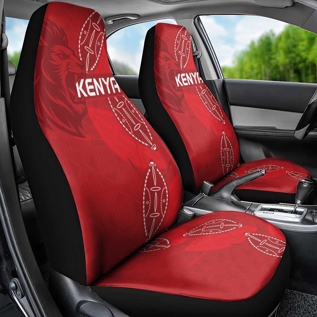 Kenya Rugby Car Seat Cover Go Champions Simbas - Red Color