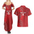 Kenya Rugby Custom Couples Matching Summer Maxi Dress and Hawaiian Shirt Go Champions Simbas - Red Color