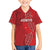 Kenya Rugby Custom Family Matching Off The Shoulder Long Sleeve Dress and Hawaiian Shirt Go Champions Simbas - Red Color