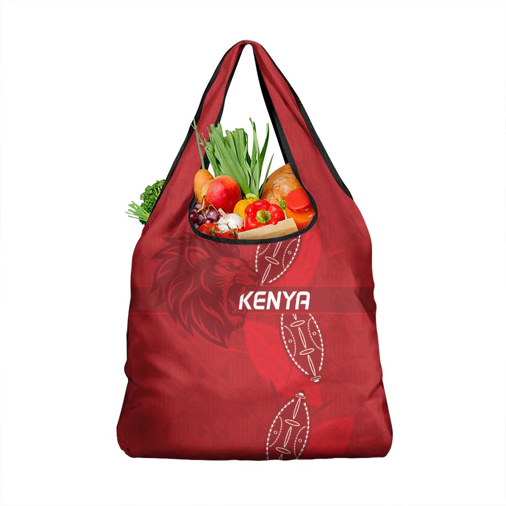 Kenya Rugby Grocery Bag Go Champions Simbas - Red Color